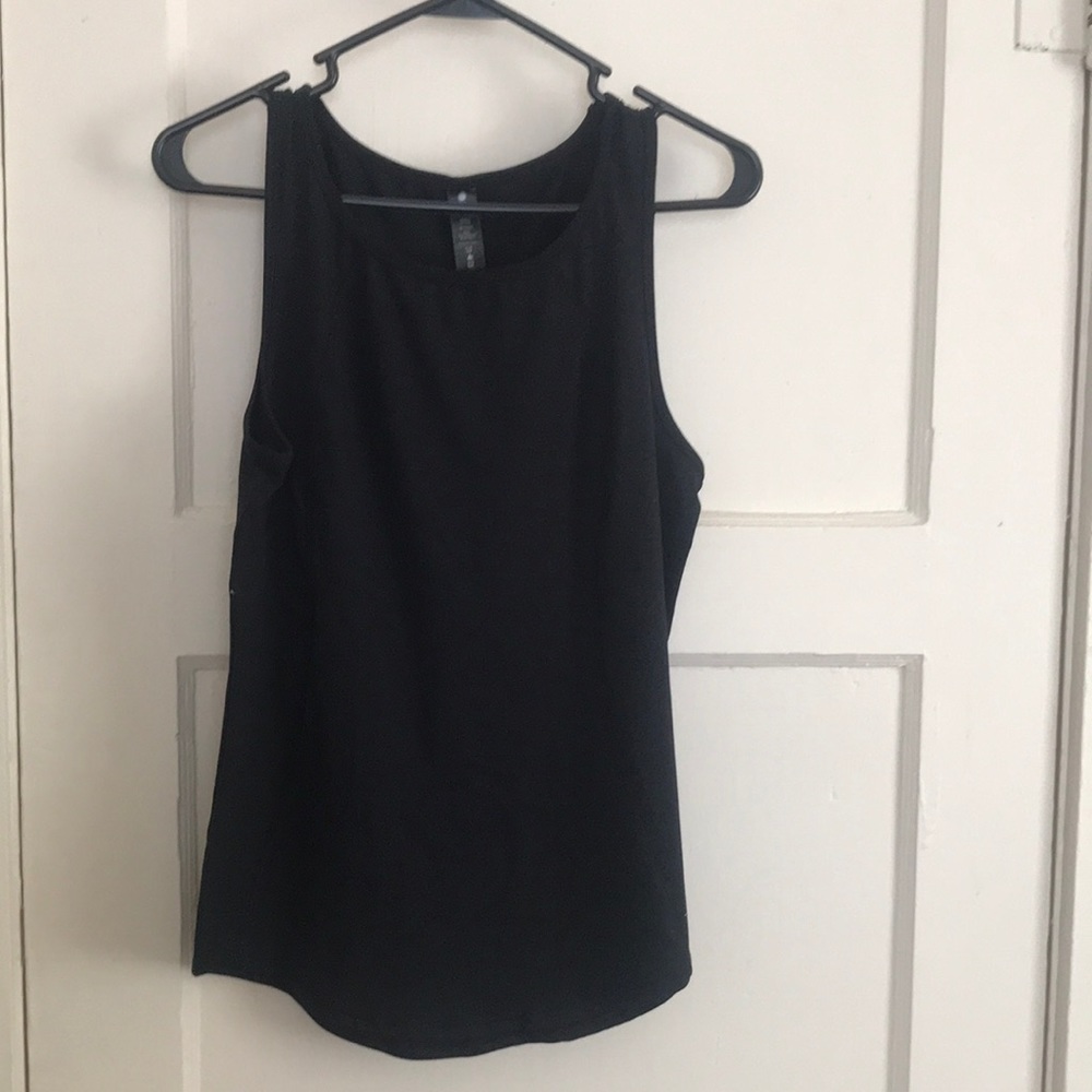 2 Medium (Black & Purple) Athletic Tank-tops